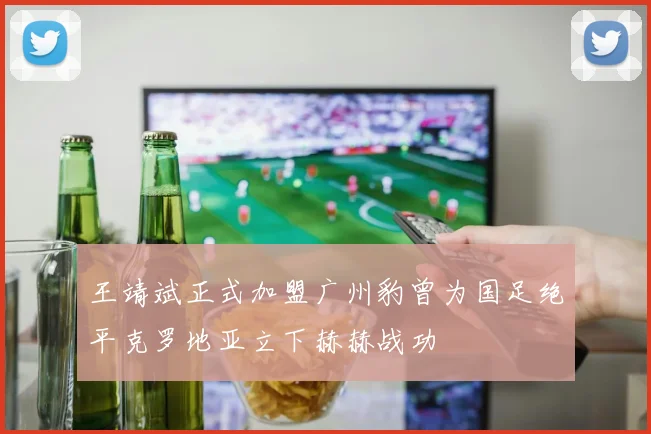 王靖斌正式加盟广州豹曾为国足绝平克罗地亚立下赫赫战功